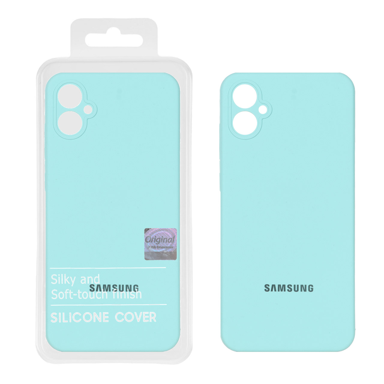 1355926.jpg قاب سیلیکونی پاک کنی اورجینال Master Quality مدل Samsung Galaxy A05 - سبز آبی (پک دار) - تصویر 1