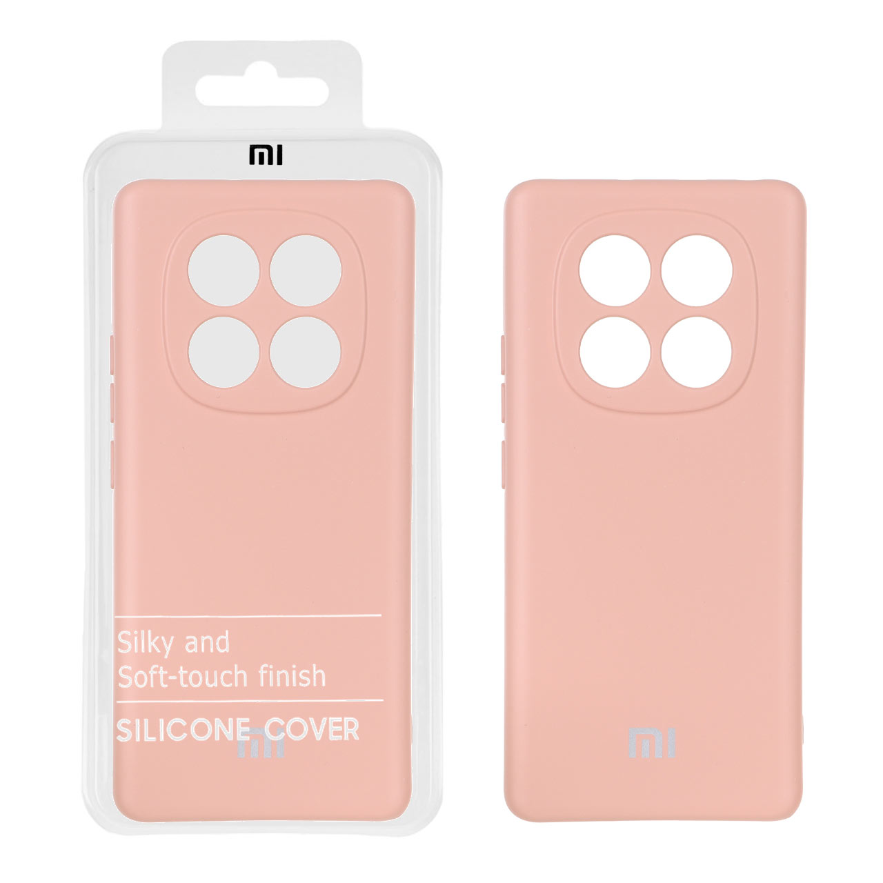 1358792 قاب نیو سیلیکون محافظ لنزدار Xiaomi Redmi Note 14 Pro 4G - RFF - کرم نارنجی (پک دار) - تصویر 1