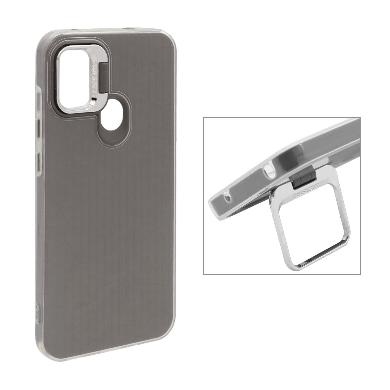 1360464 قاب Cyns Case ژله ای دو لایه لنز استندشو Samsung Galaxy A11 / M11 - خاکستری - تصویر 1