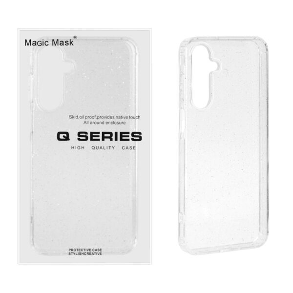 قاب اورجینال پشت سخت شفاف اکلیلی Samsung Galaxy A16 (پک دار)