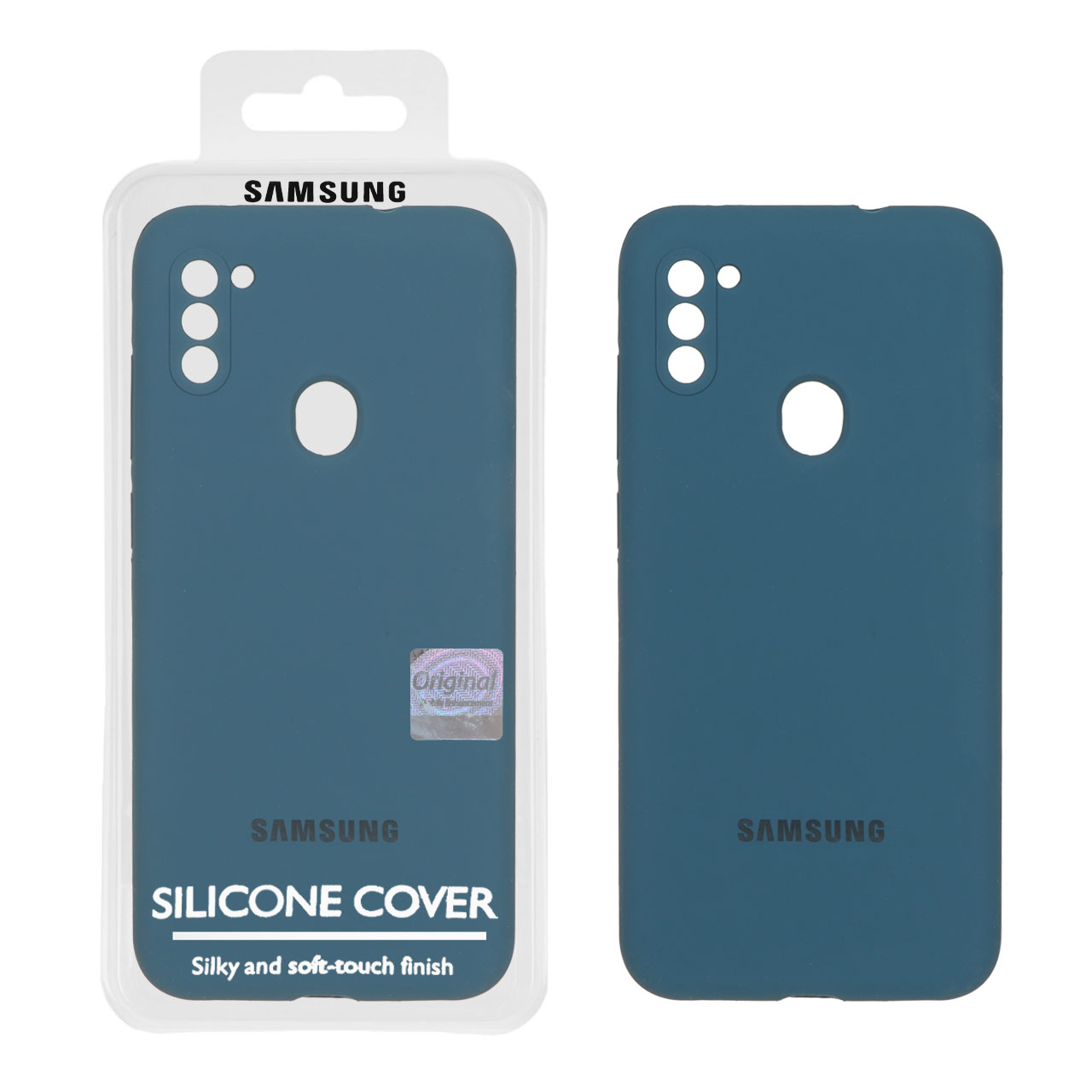 1362540.jpg قاب سیلیکونی پاک کنی اورجینال Master Quality مدل Samsung Galaxy A11 / M11 - سبز کله غازی (پک دار) - تصویر 1