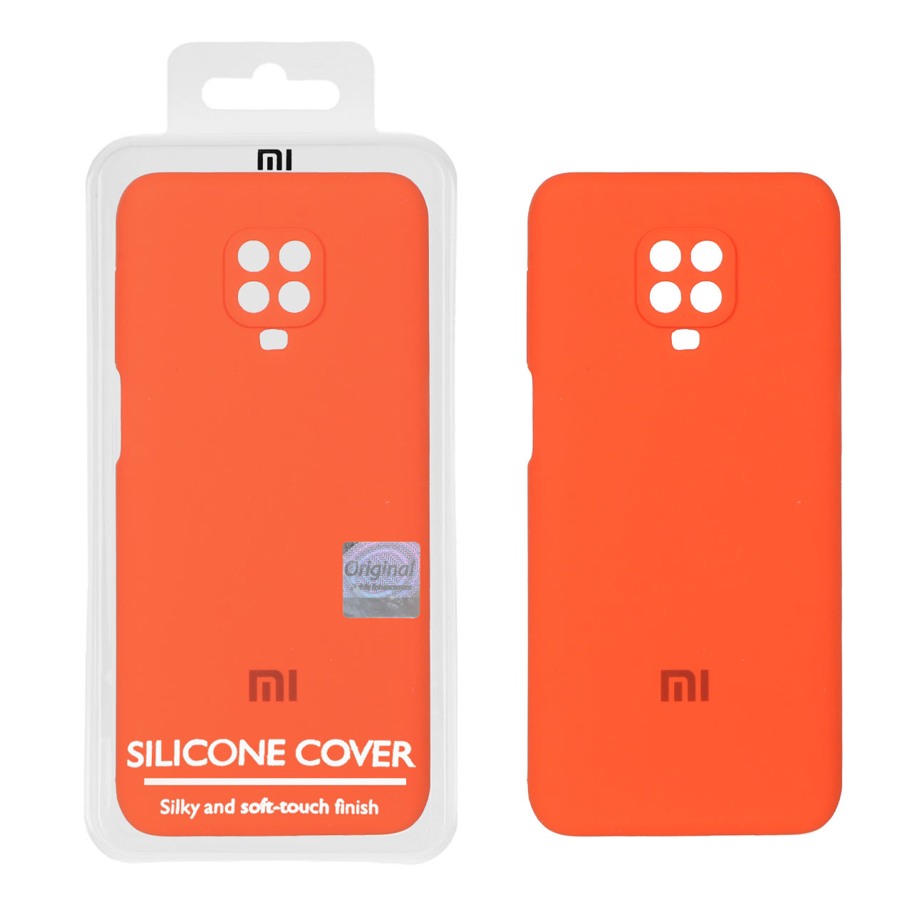 1362614.jpg قاب سیلیکونی پاک کنی اورجینال Master Quality مدل Xiaomi Redmi Note 9S / Redmi Note 9 Pro / Redmi Note 9 Pro Max - نارنجی (پک دار) - تصویر 1