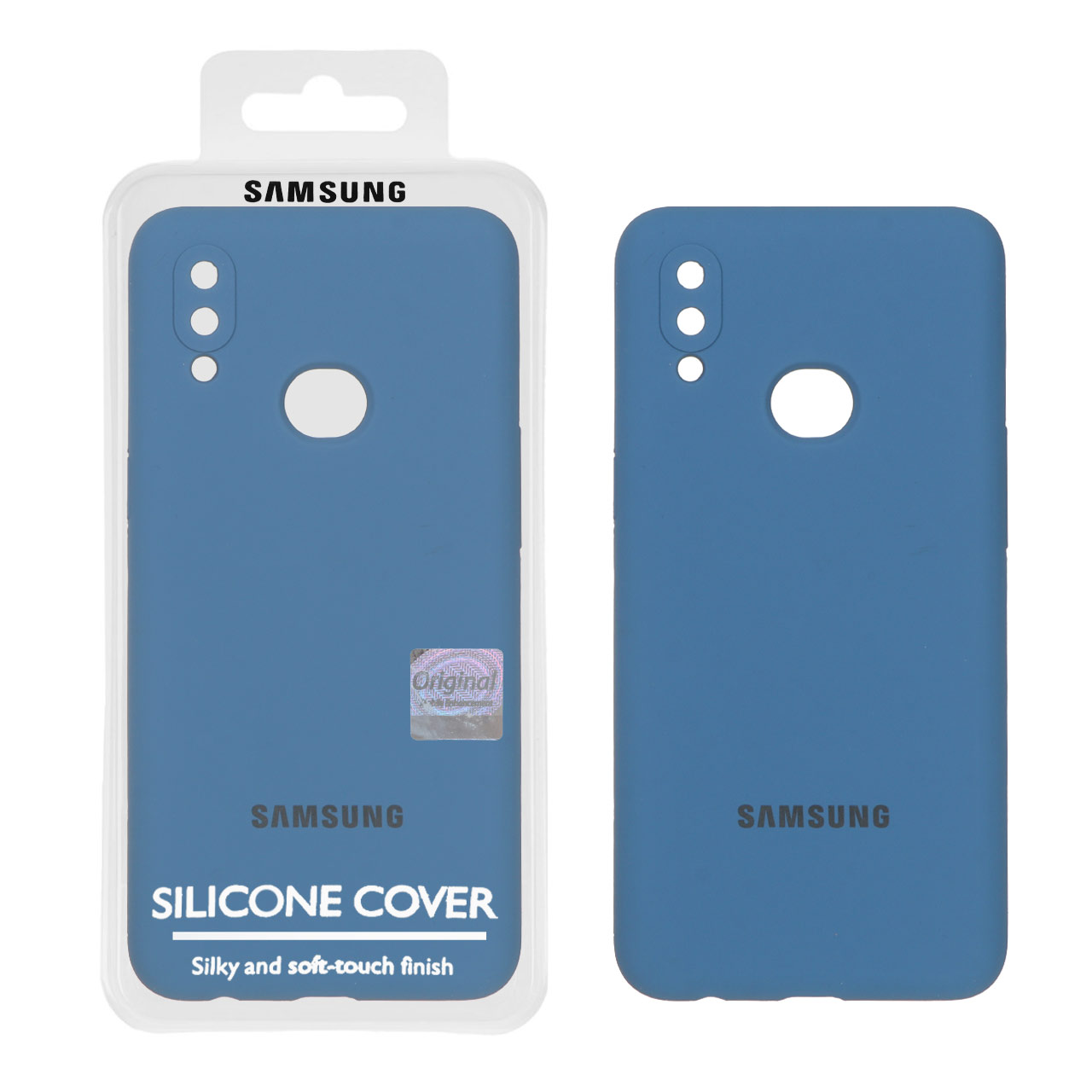 1363228.jpg قاب سیلیکونی پاک کنی اورجینال Master Quality مدل Samsung Galaxy A10s - آبی تیره (پک دار) - تصویر 1