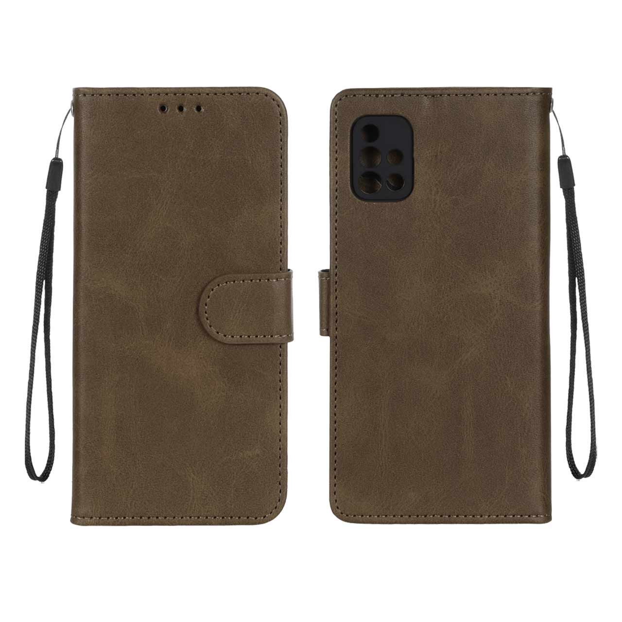 1365810 کیف موبایل مگنتی درجه یک MNC مدل Samsung Galaxy A51 / M40s - سبز زیتونی - تصویر 1