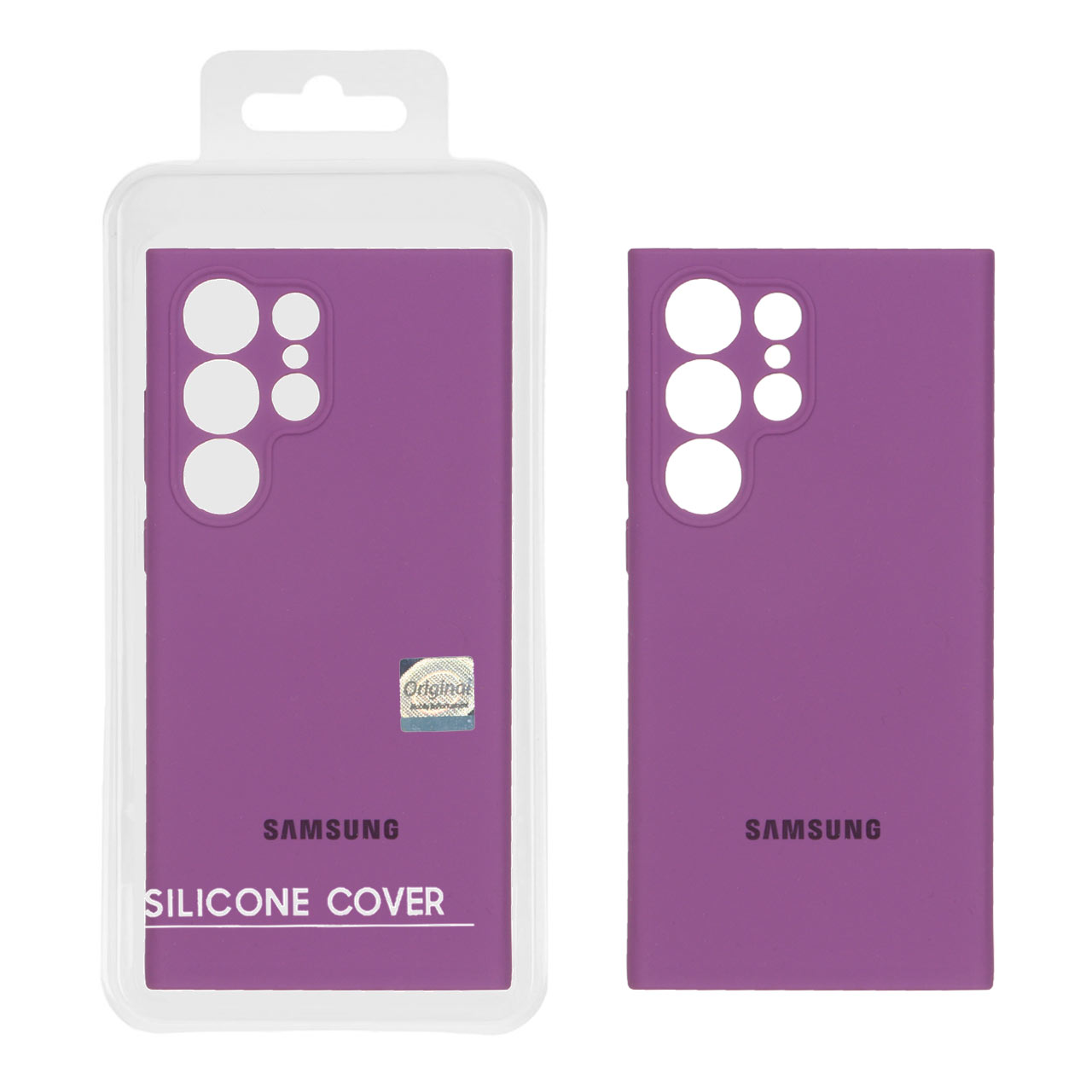 1368070 قاب سیلیکونی پاک کنی اورجینال Master Quality مدل Samsung Galaxy S23 Ultra - بنفش (پک دار) - تصویر 1