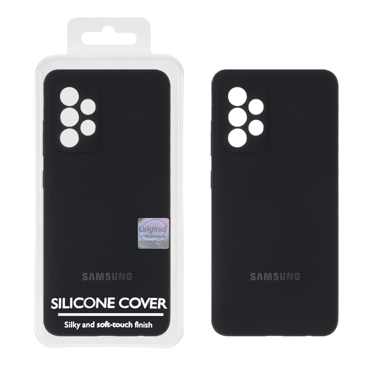 1369102 قاب سیلیکونی پاک کنی اورجینال Master Quality مدل Samsung Galaxy A52 / A52s - مشکی (پک دار) - تصویر 1