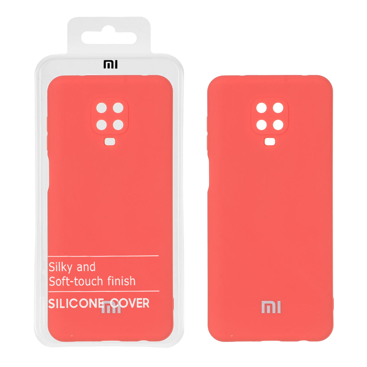 1369354 قاب نیو سیلیکون محافظ لنزدار Xiaomi Redmi Note 9S / Redmi Note 9 Pro / Redmi Note 9 Pro Max - RFF - هلویی (پک دار) - تصویر 1