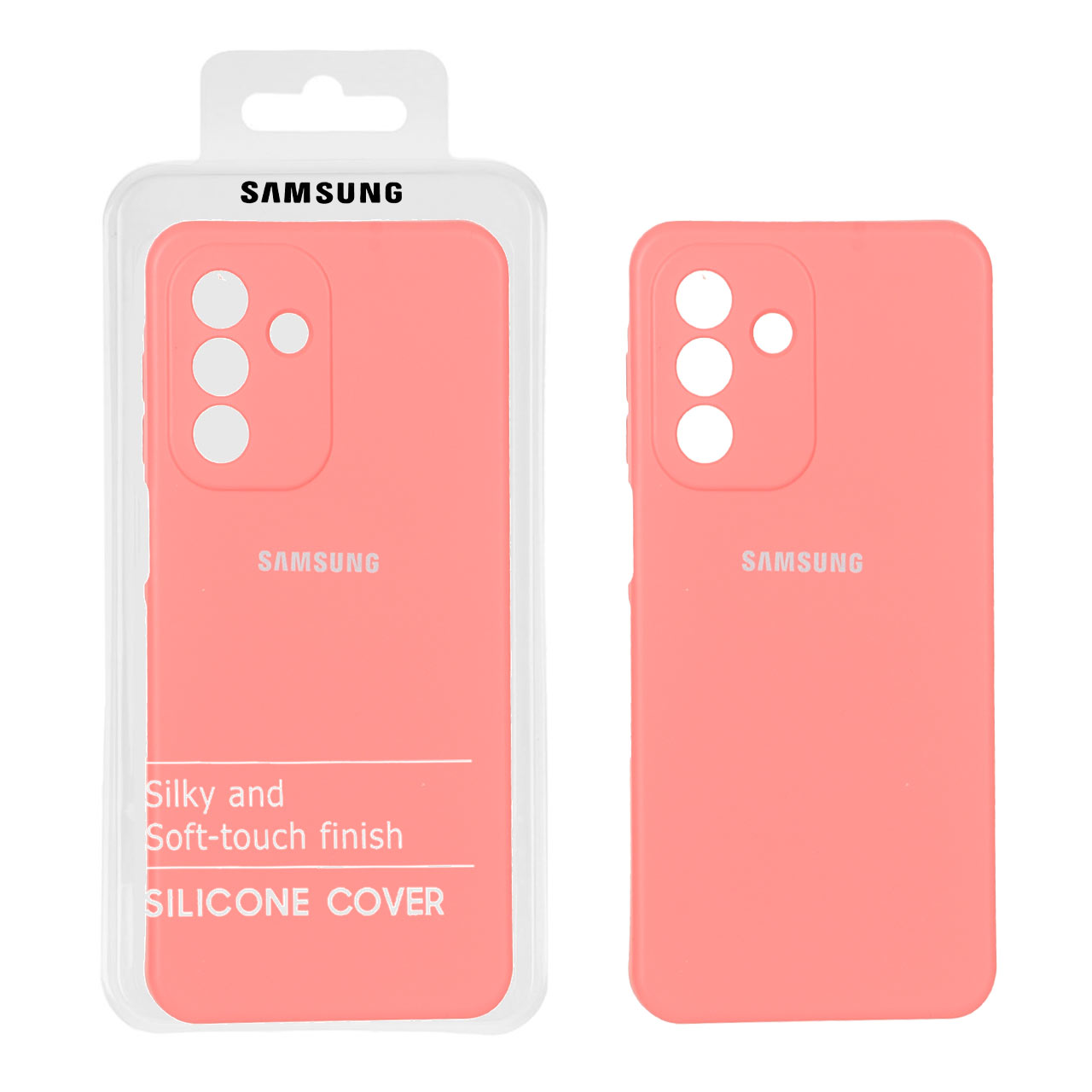 1371986 قاب نیو سیلیکون محافظ لنزدار Samsung Galaxy A26 - RFF - صورتی پاستیلی (پک دار) - تصویر 1