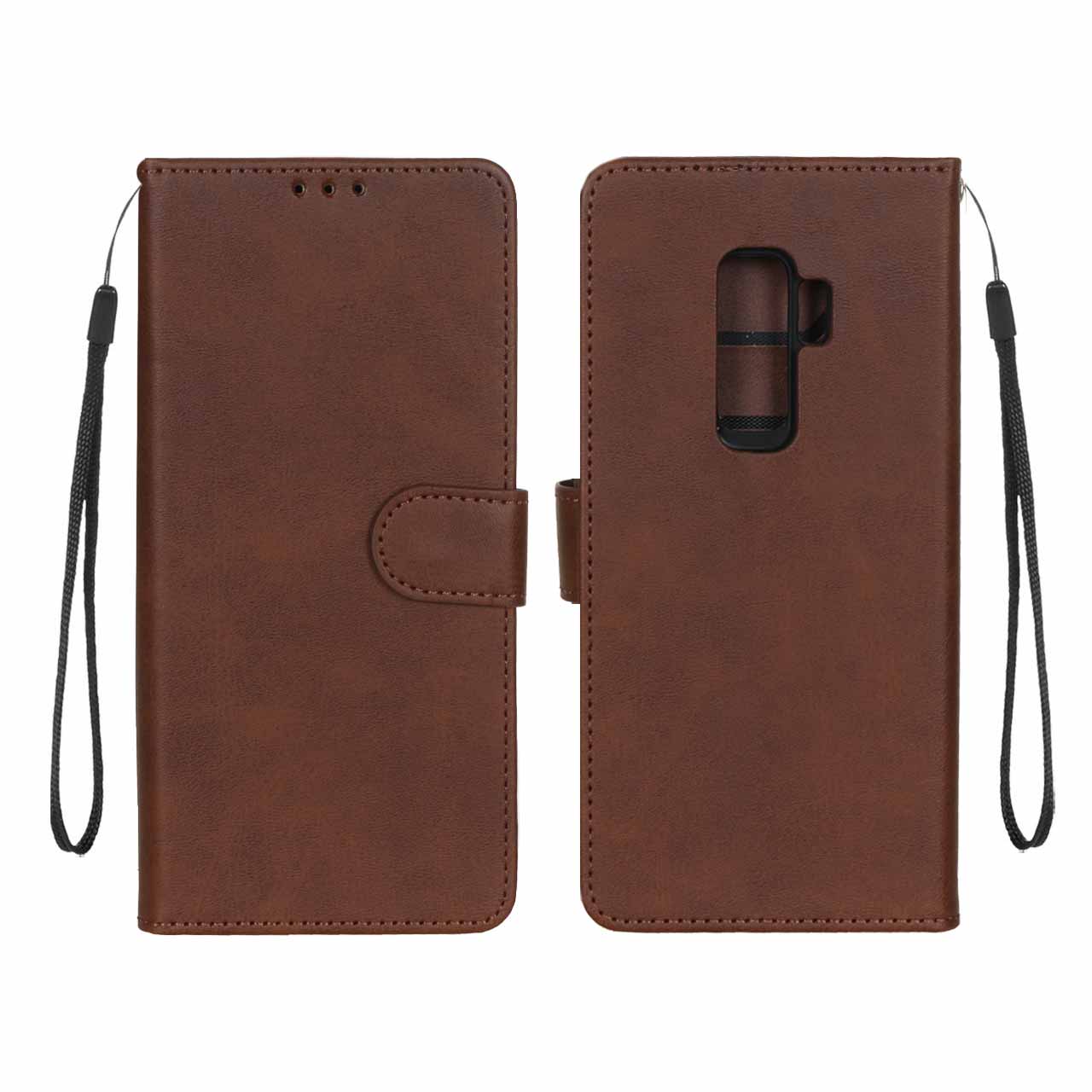 1380900 کیف موبایل مگنتی درجه یک MNC مدل Samsung Galaxy S9 Plus - قهوه ای - تصویر 1
