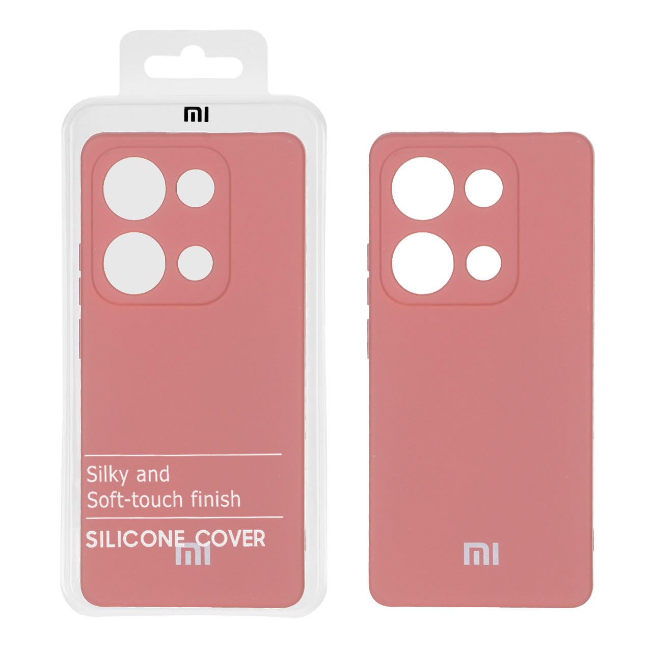 1385764 قاب نیو سیلیکون محافظ لنزدار Xiaomi Redmi Note 14S / Note 13 Pro 4G / M6 Pro 4G - RFF - حنایی (پک دار) - تصویر 1