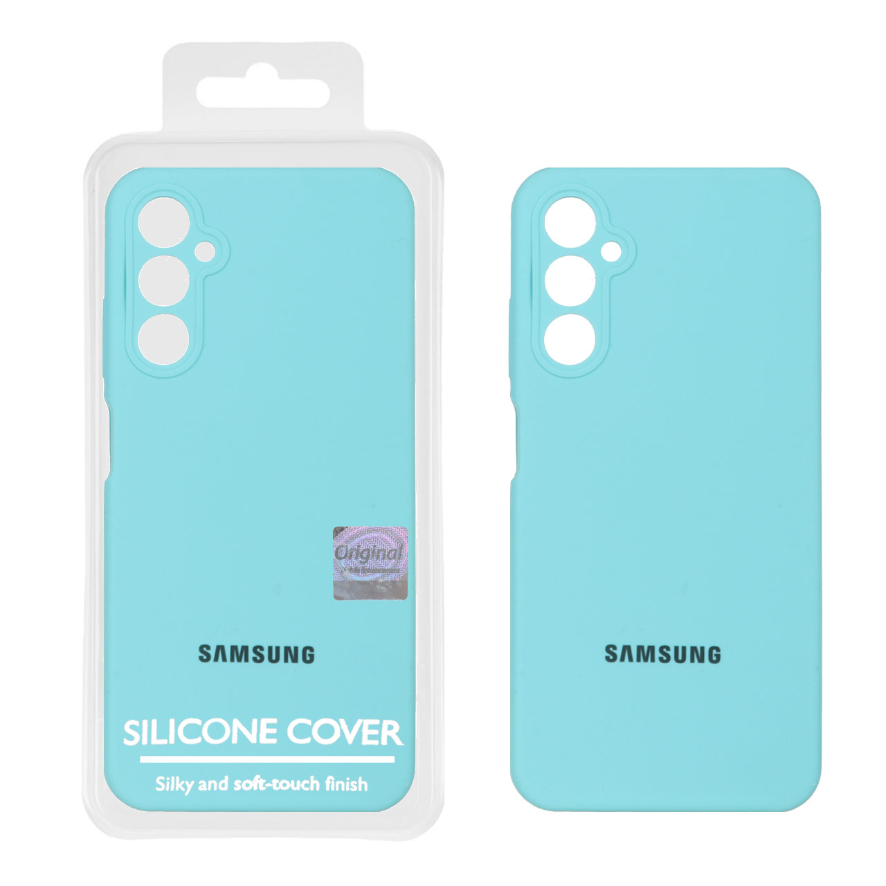 1388620.jpg قاب سیلیکونی پاک کنی اورجینال Master Quality مدل Samsung Galaxy A05s - سبزآبی (پک دار) - تصویر 1