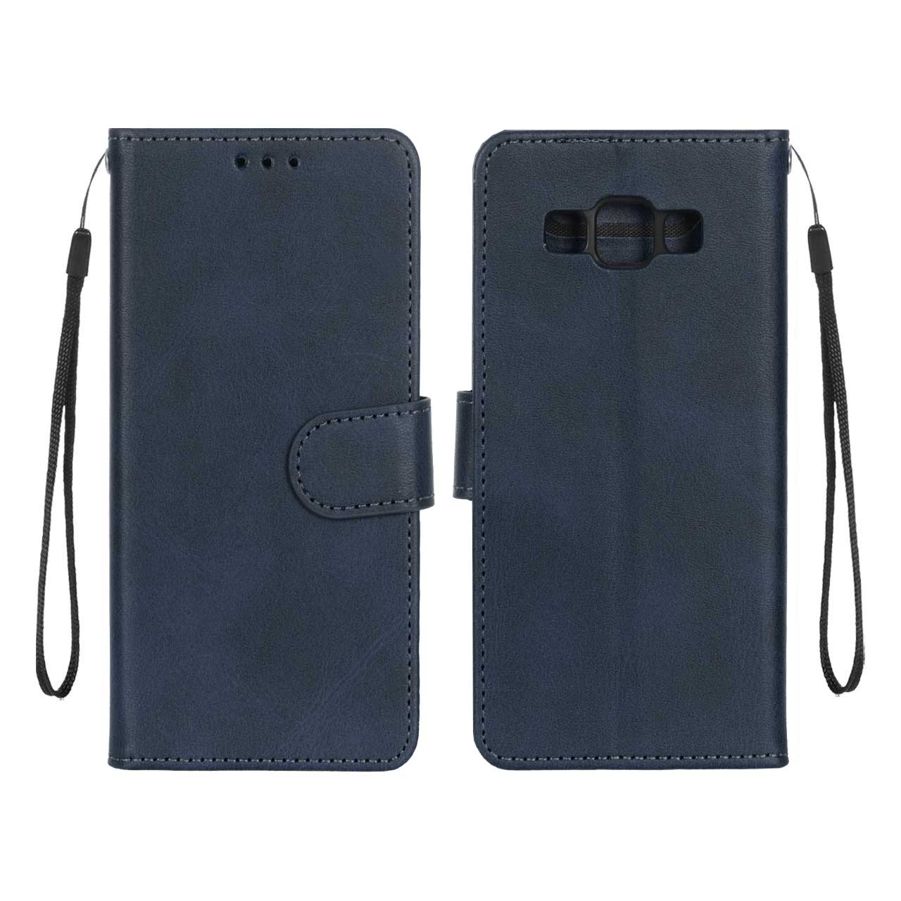 1388840 کیف موبایل مگنتی درجه یک MNC مدل Samsung Galaxy A500 / A5 (2015) - سرمه ای تیره - تصویر 1