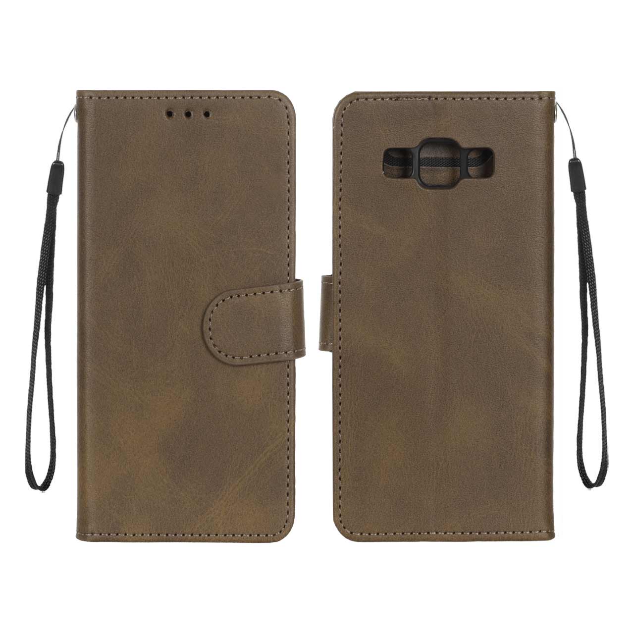 1388842 کیف موبایل مگنتی درجه یک MNC مدل Samsung Galaxy A500 / A5 (2015) - سبز زیتونی - تصویر 1