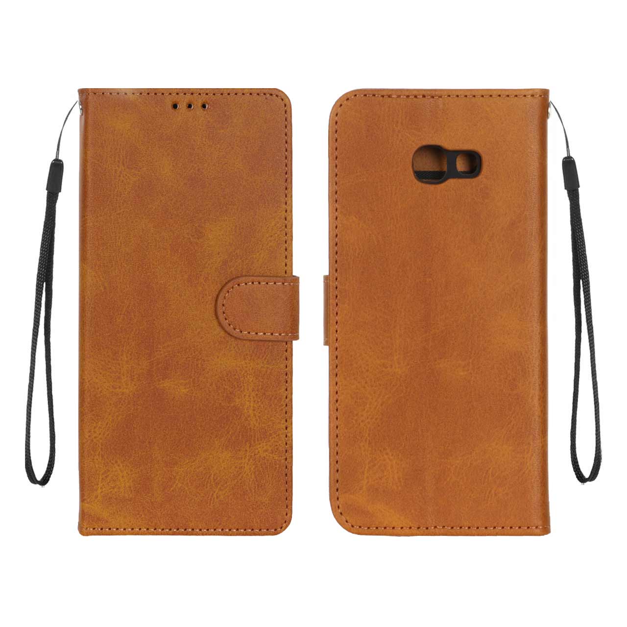 1389048 کیف موبایل مگنتی درجه یک MNC مدل Samsung Galaxy A520 / A5 (2017) - عسلی - تصویر 1