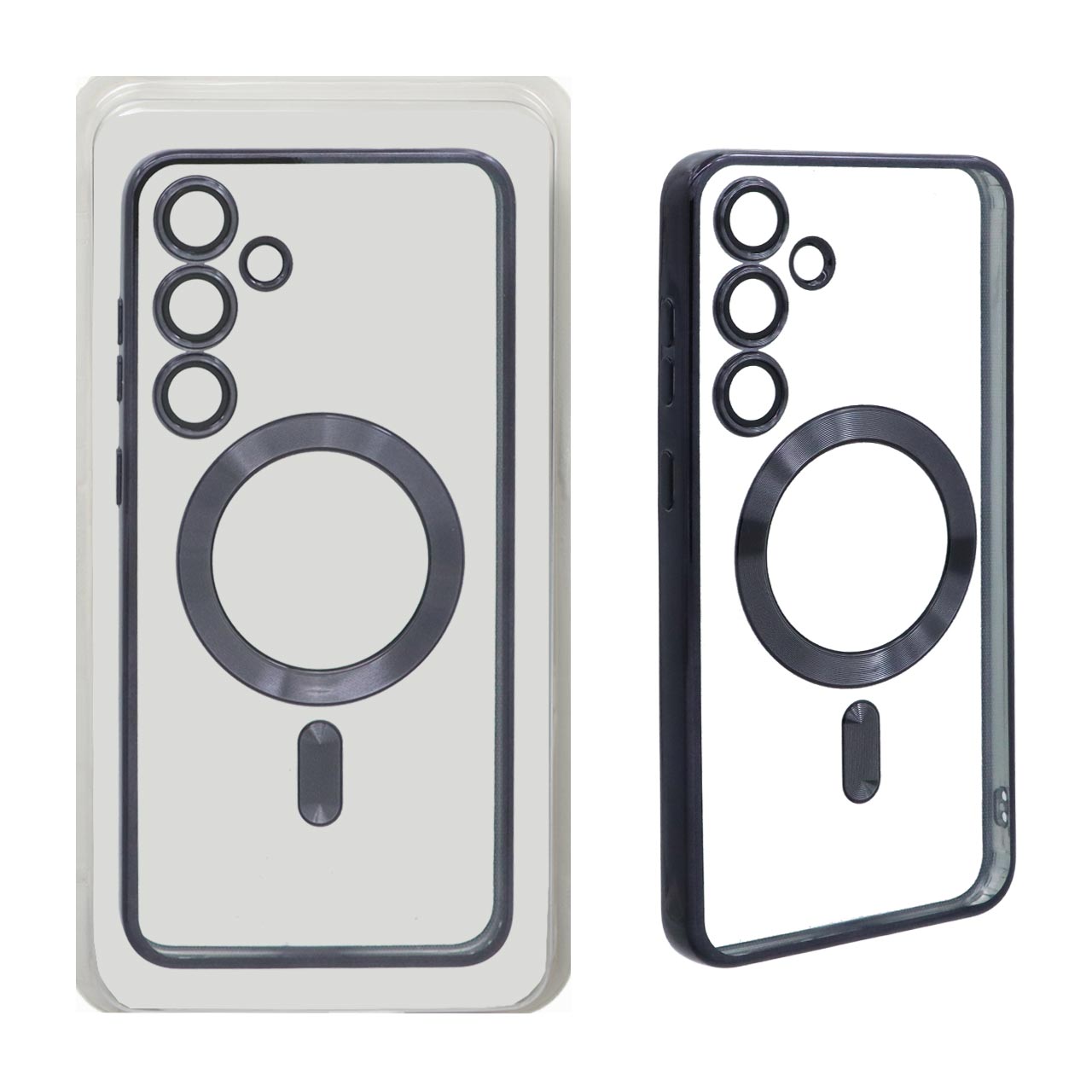 1391466 قاب اورجینال الکترواستاتیک Magsafe لنز گلس دار Samsung Galaxy S24 Plus - مشکی (پک دار) - تصویر 1