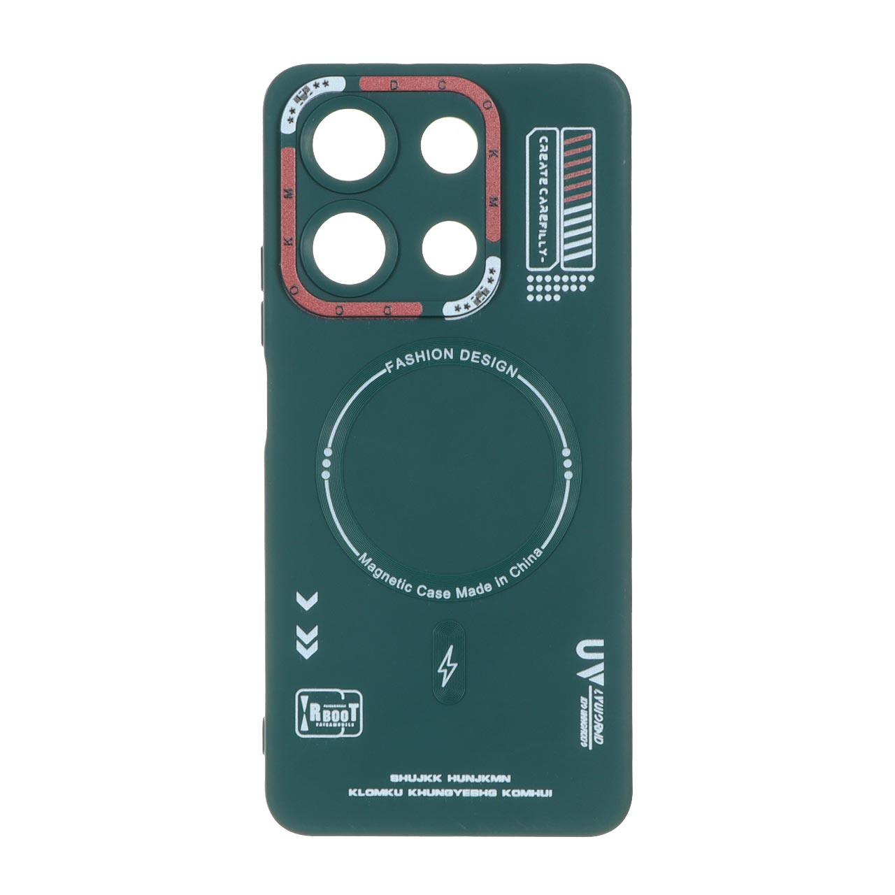 1396400 قاب Fashion Design طرح مگ سیف RT مدل Xiaomi Redmi Note 13 4G - سبز - تصویر 1