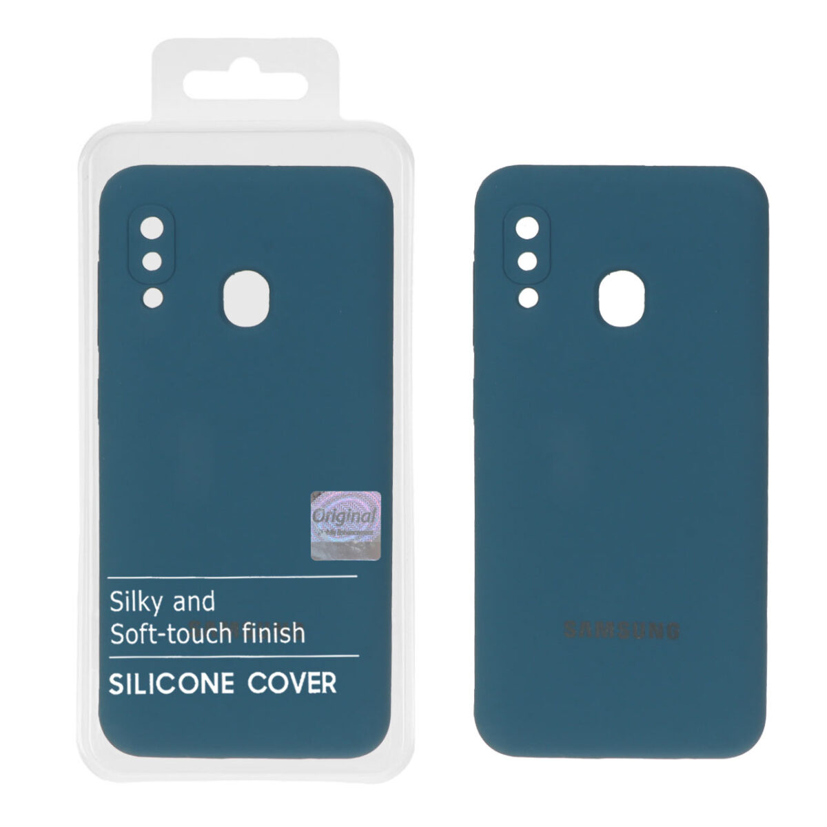 قاب سیلیکونی پاک کنی اورجینال Master Quality مدل Samsung Galaxy A30 / A20 - سبز کله غازی (پک دار) - تصویر 1
