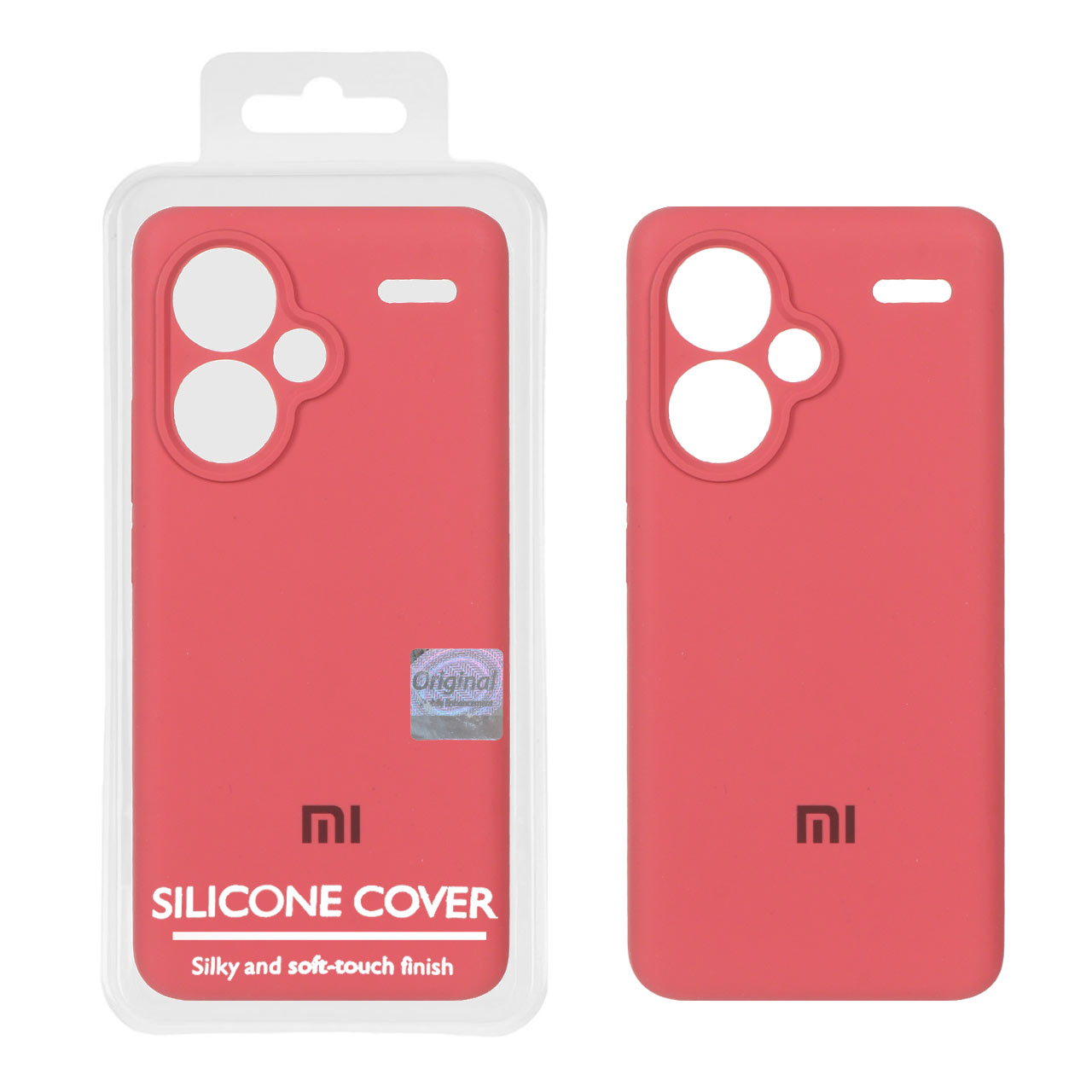 1402398.jpg قاب سیلیکونی پاک کنی اورجینال Master Quality مدل Xiaomi Redmi Note 13 Pro Plus 5G - هلویی (پک دار) - تصویر 1