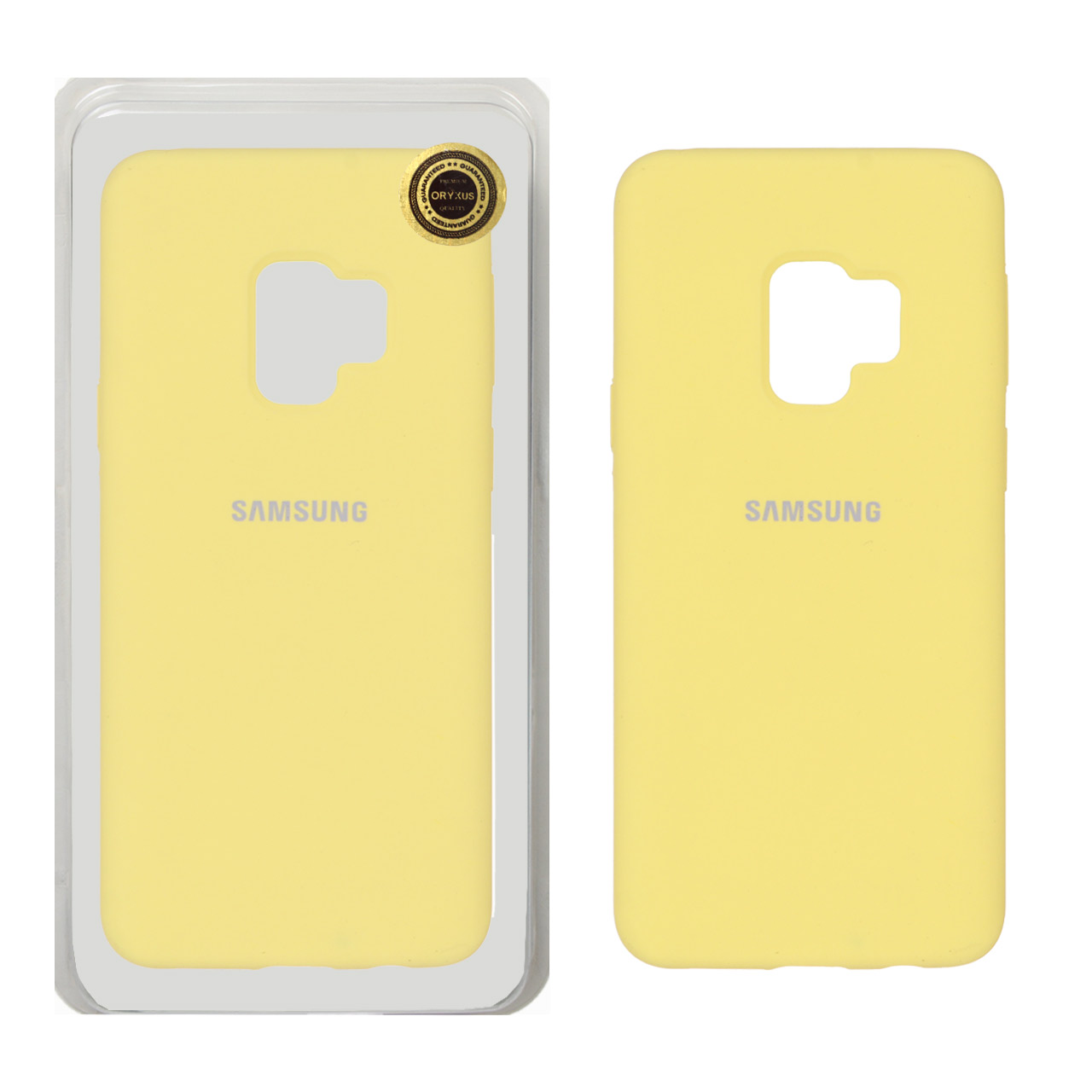 1426222 قاب سیلیکونی پاک کنی اورجینال ++A مدل Samsung Galaxy S9 - زرد (پک دار) - ORX - تصویر 1