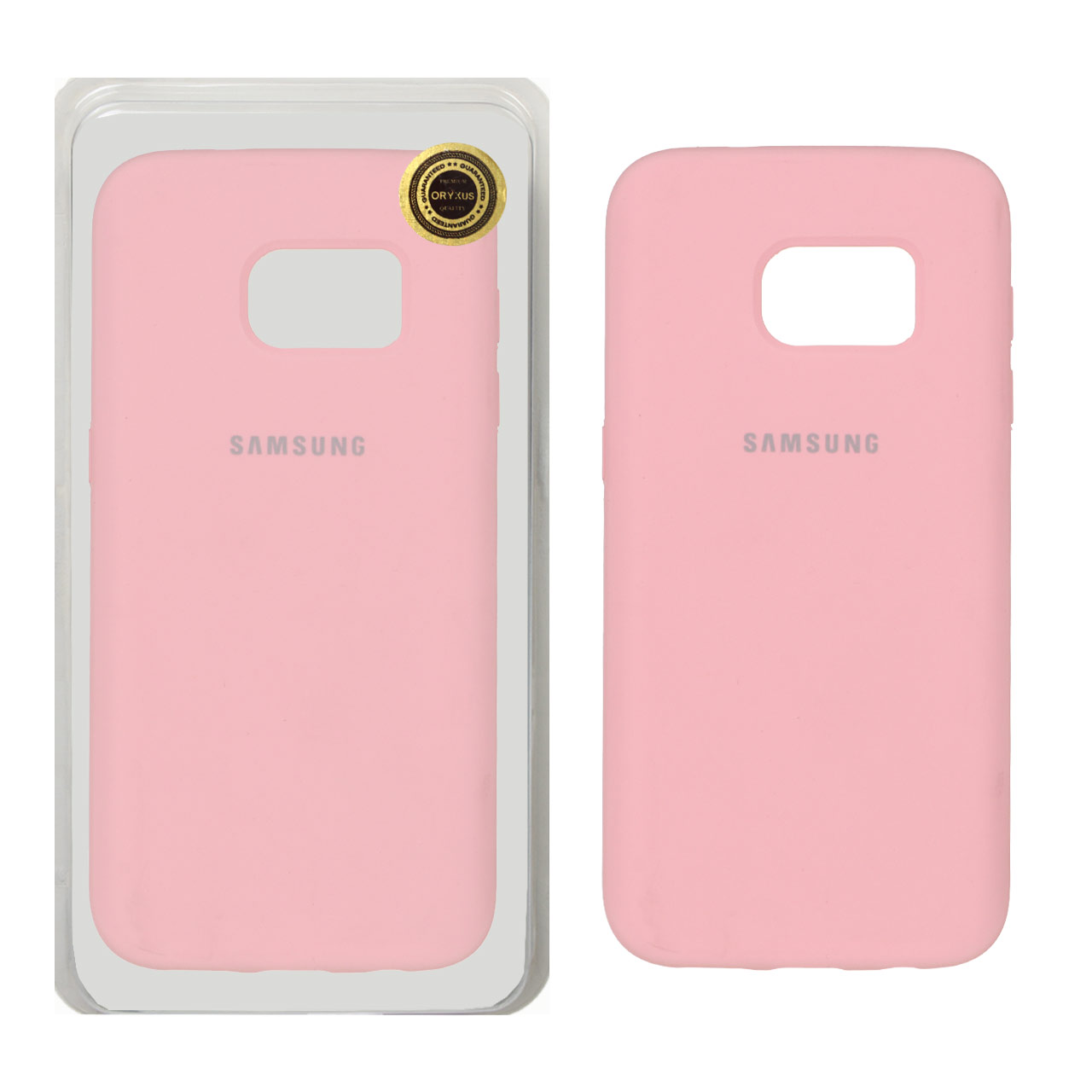 1426244 قاب سیلیکونی پاک کنی اورجینال ++A مدل Samsung Galaxy S7 - صورتی (پک دار) - ORX - تصویر 1