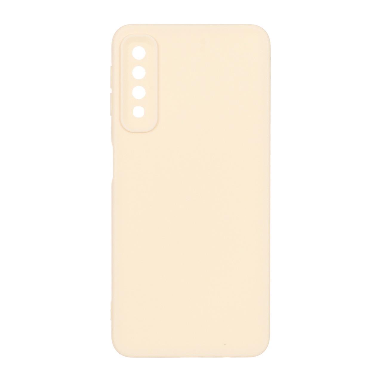 1428918 قاب Texture ساده محافظ لنزدار Samsung Galaxy A750 / A7 (2018) - کرم - تصویر 1