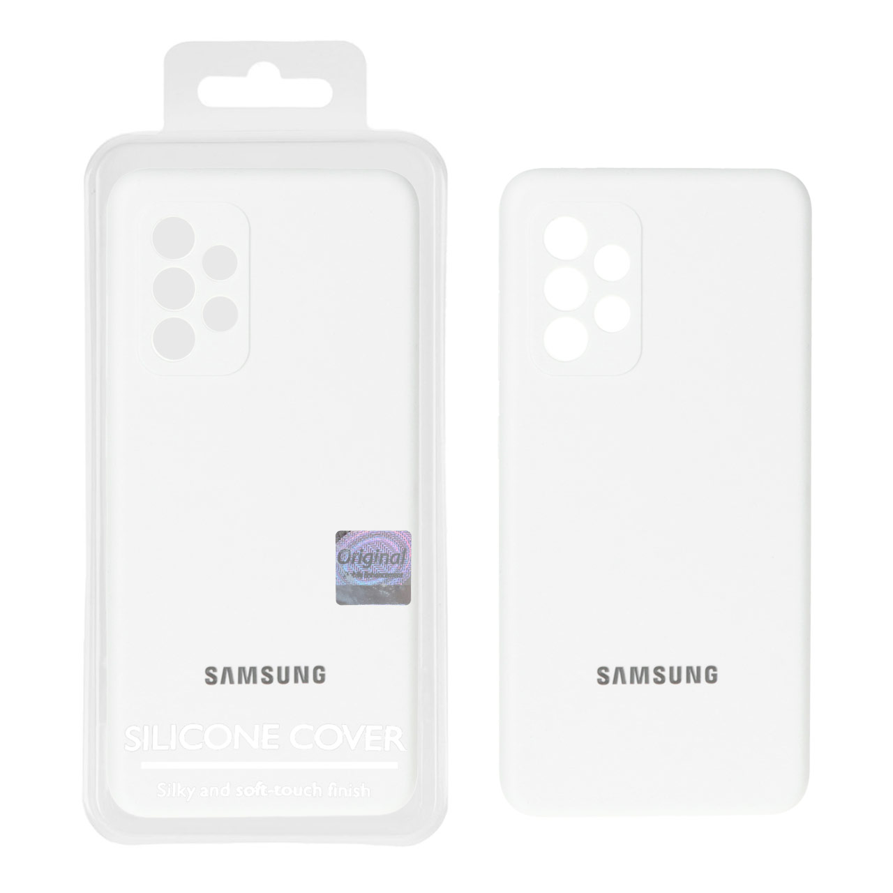 1432662.jpg قاب سیلیکونی پاک کنی اورجینال Master Quality مدل Samsung Galaxy A52 / A52s - سفید (پک دار) - تصویر 1