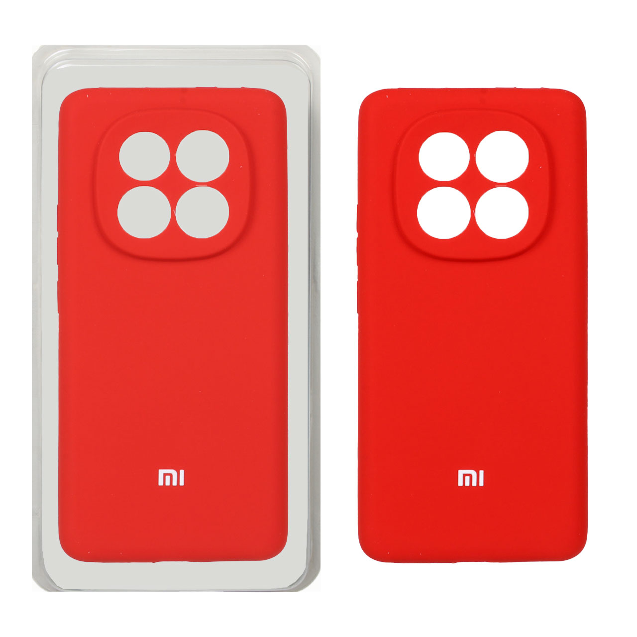 1443804.jpg قاب سیلیکونی پاک کنی محافظ لنزدار اورجینال Xiaomi Redmi Note 14 Pro Plus 5G - قرمز (پک اصلی) - تصویر 1