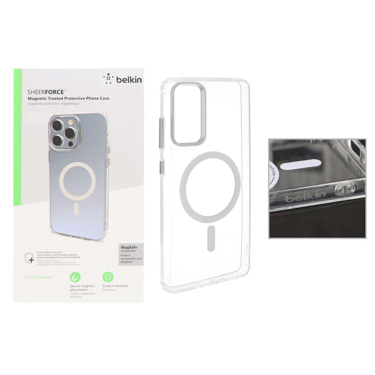 1445316 قاب belkin شفاف Magsafe مدل Samsung Galaxy S20 FE (پک دار) - تصویر 1