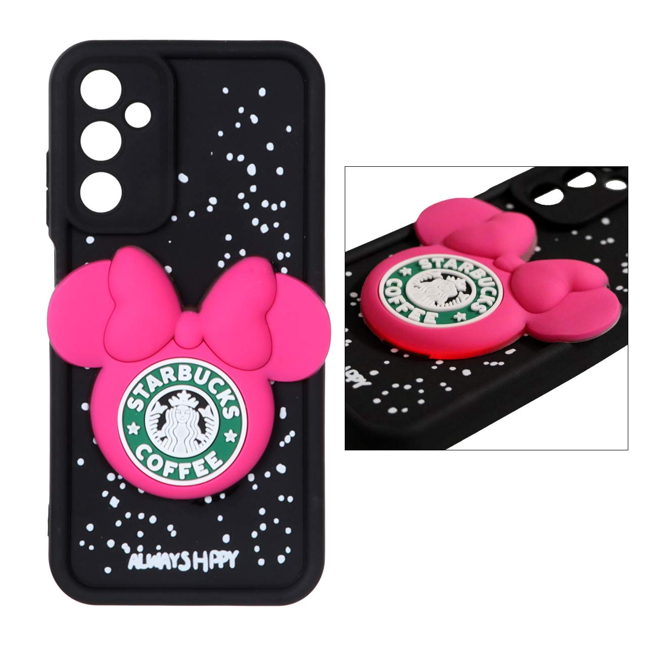 1447862 قاب Solid Case عروسک برجسته چراغ دار Samsung Galaxy A05s - طرح 117 - تصویر 1