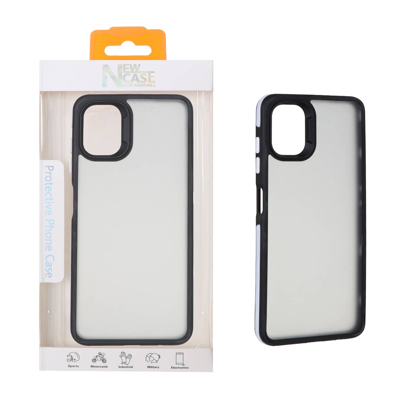 1453890 قاب مات دور هاشور Samsung Galaxy A06 - سفید (پک دار) - تصویر 1