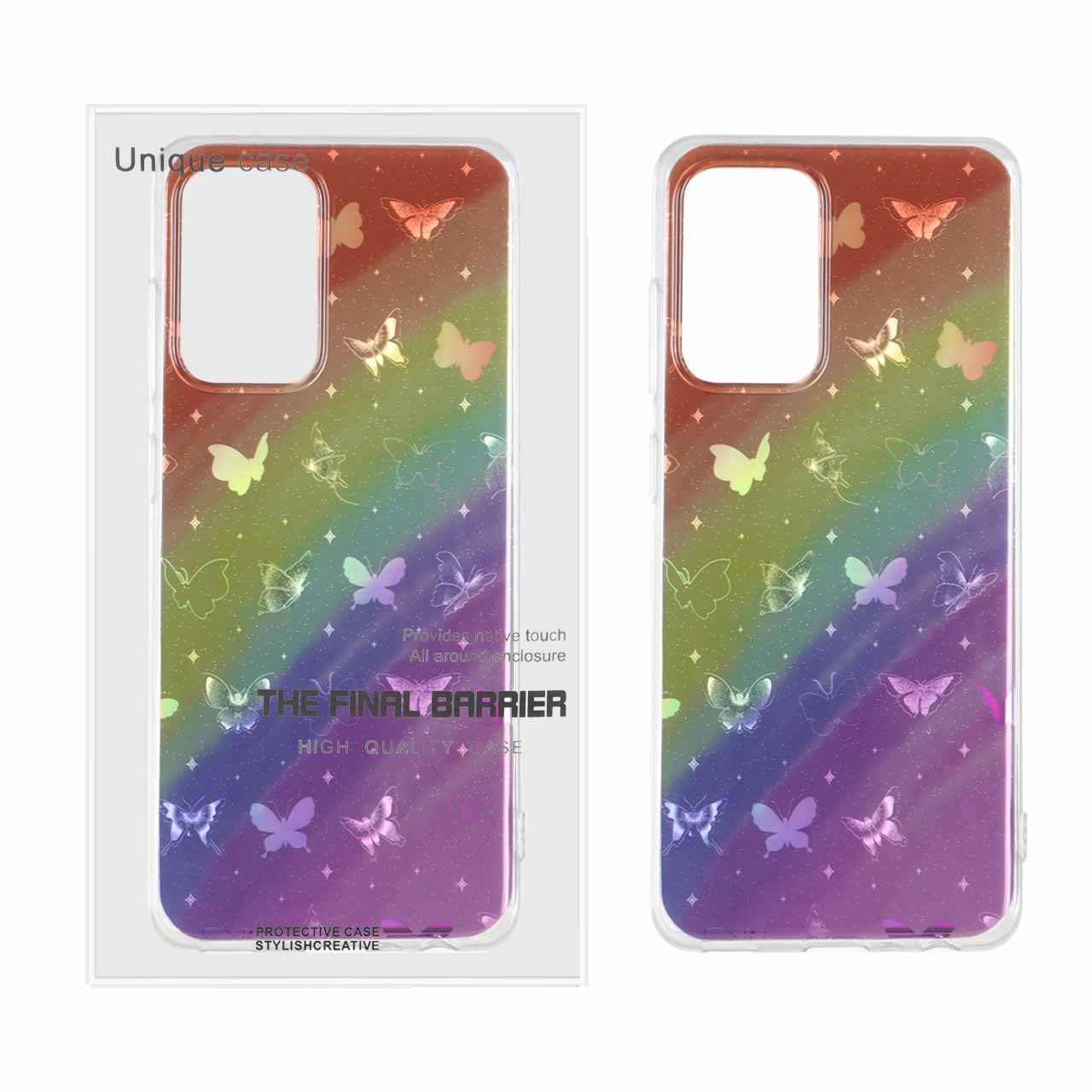 1456156 قاب Butterfly دور ژله ای هولوگرامی Samsung Galaxy A52 / A52s - طرح 40 - تصویر 1