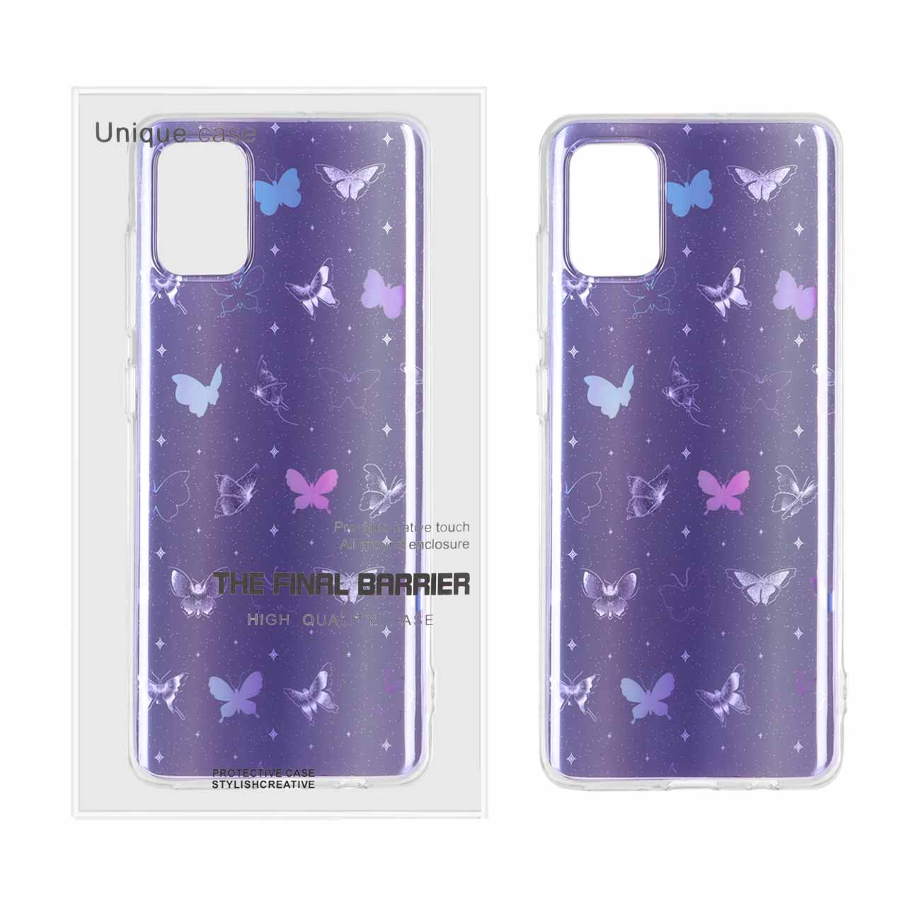 1456176 قاب Butterfly دور ژله ای هولوگرامی Samsung Galaxy A51 / M40s - طرح 50 - تصویر 1