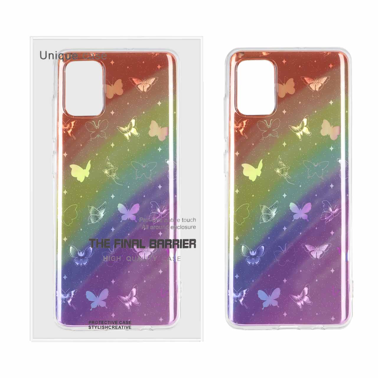 1456180 قاب Butterfly دور ژله ای هولوگرامی Samsung Galaxy A51 / M40s - طرح 52 - تصویر 1