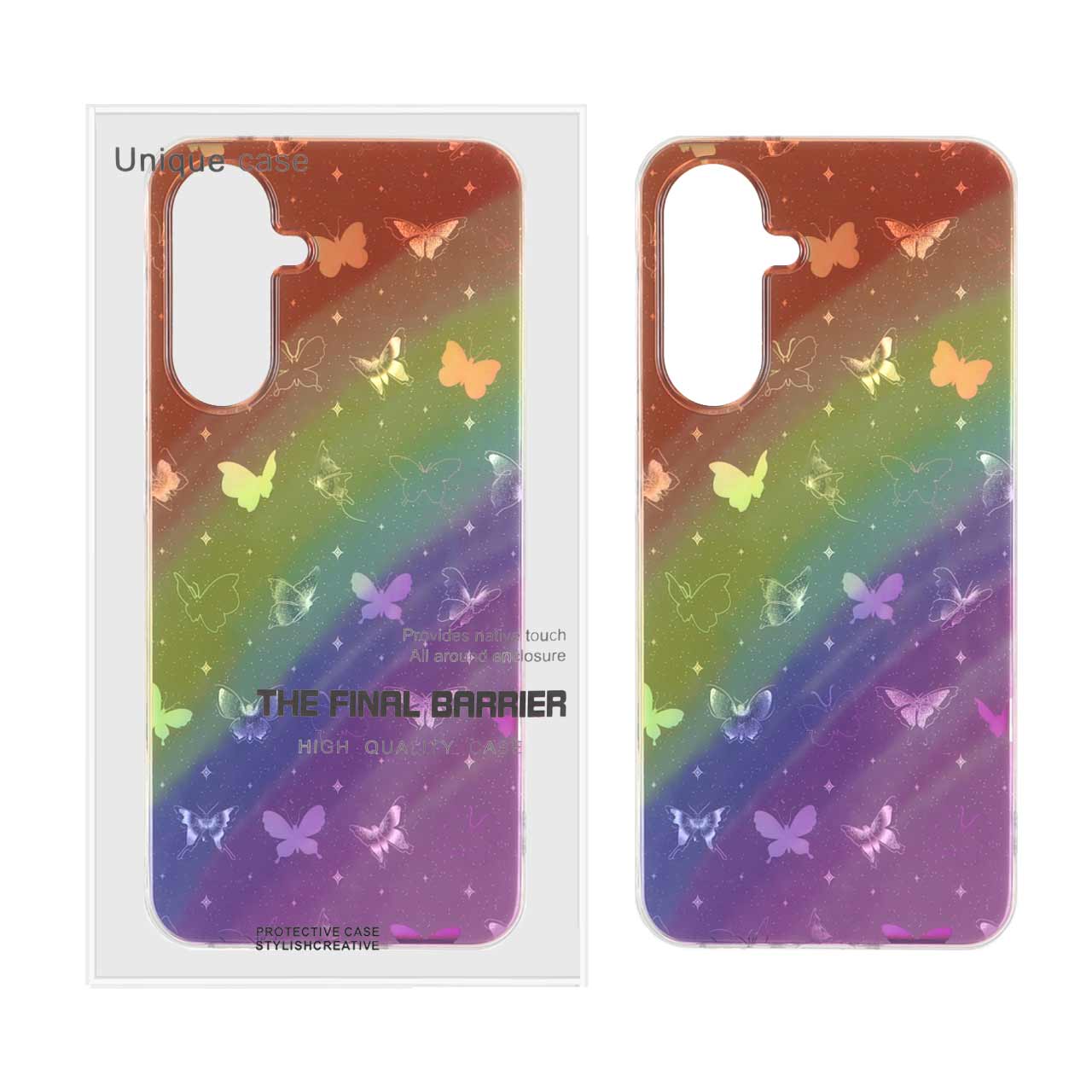 1456218 قاب Butterfly دور ژله ای هولوگرامی Samsung Galaxy A56 / A36 - طرح 71 - تصویر 1