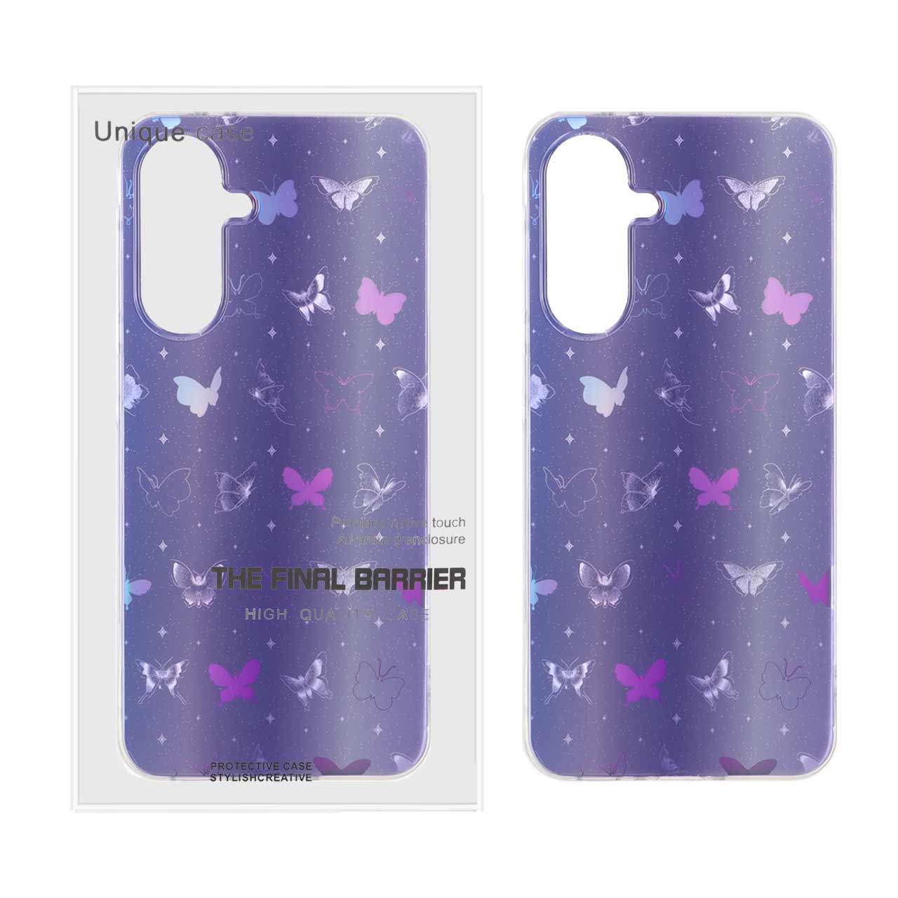 1456220 قاب Butterfly دور ژله ای هولوگرامی Samsung Galaxy A56 / A36 - طرح 72 - تصویر 1