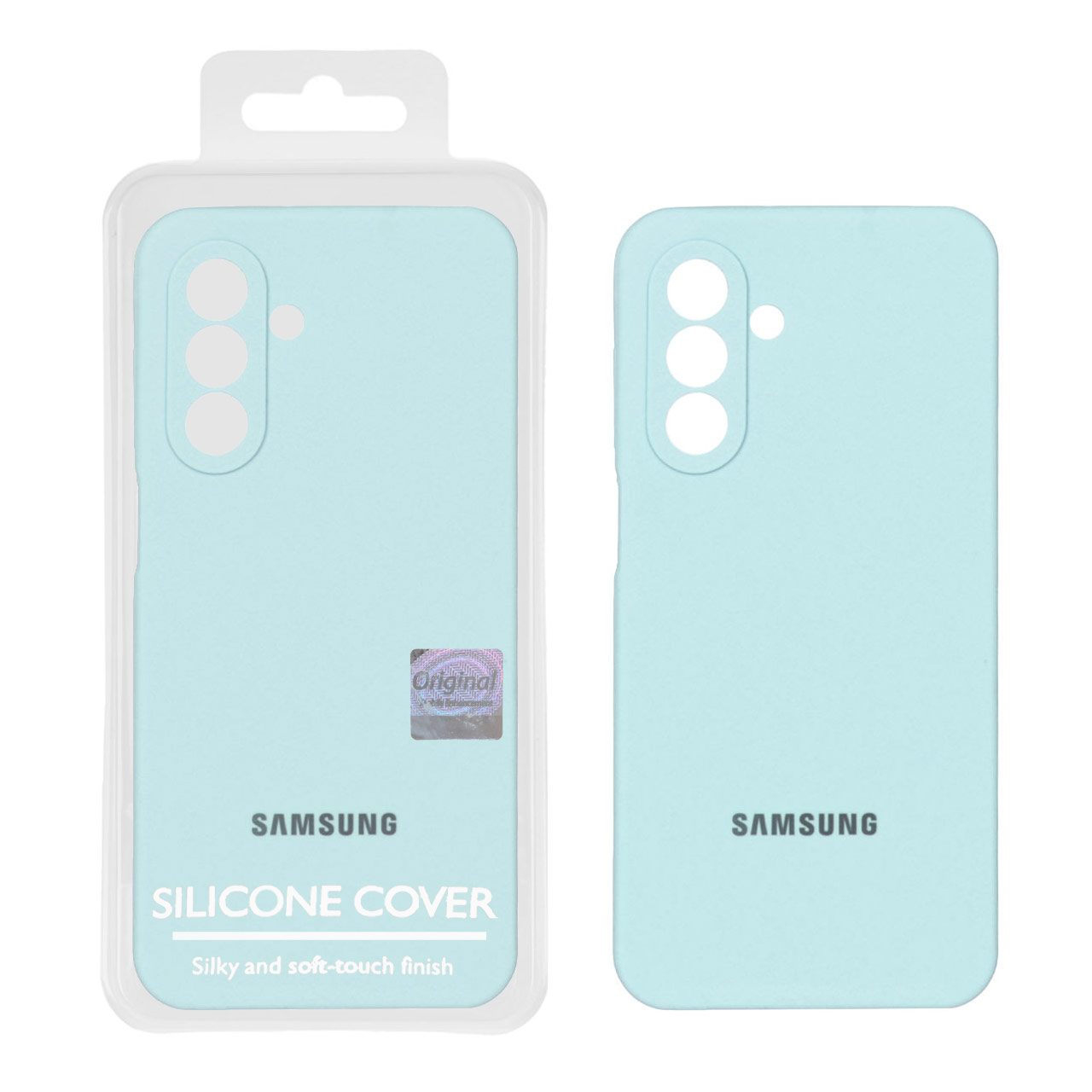 1460662.jpg قاب سیلیکونی پاک کنی اورجینال Master Quality مدل Samsung Galaxy A26 - آبی کبریتی (پک دار) - تصویر 1