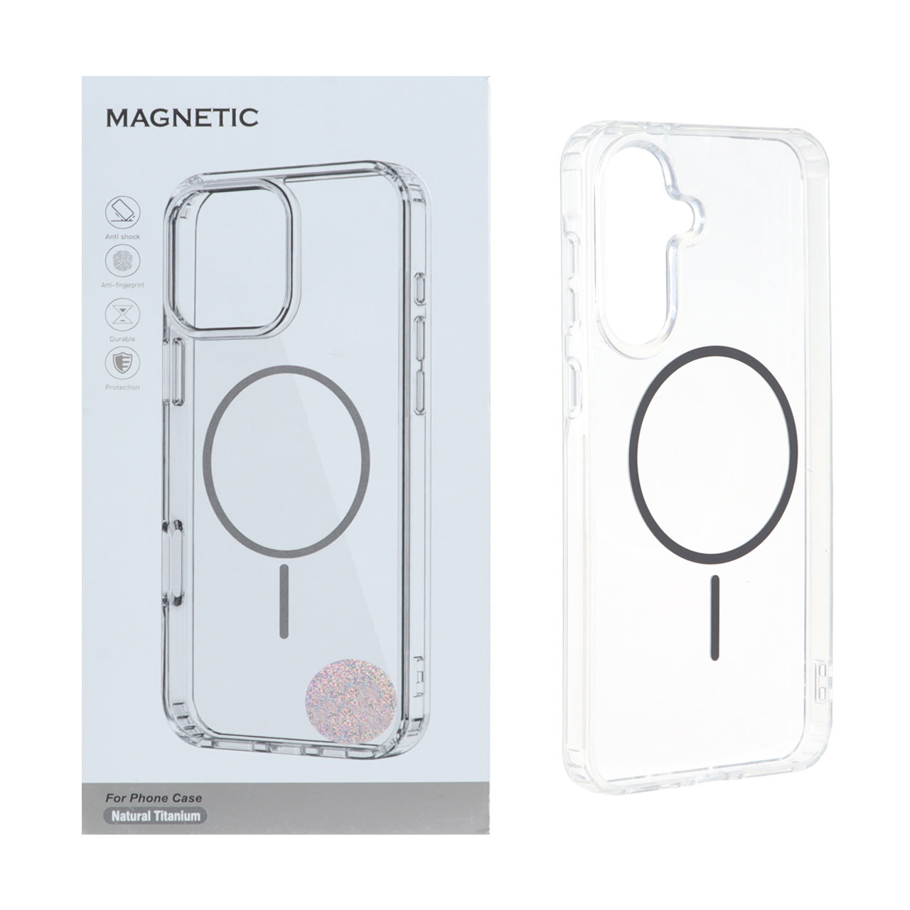 1469848 قاب اورجینال Magnetic دور ژله ای MagSafe مدل Samsung Galaxy A56 / A36 - خاکستری (پک دار) - تصویر 1