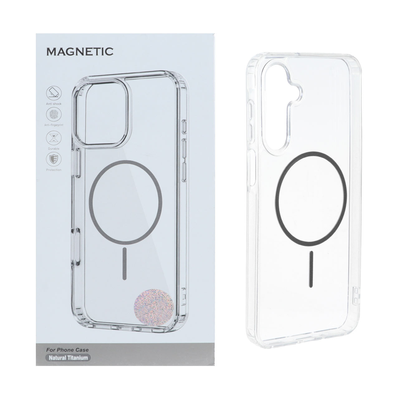 1469960 قاب اورجینال Magnetic دور ژله ای MagSafe مدل Samsung Galaxy A16 - خاکستری (پک دار) - تصویر 1