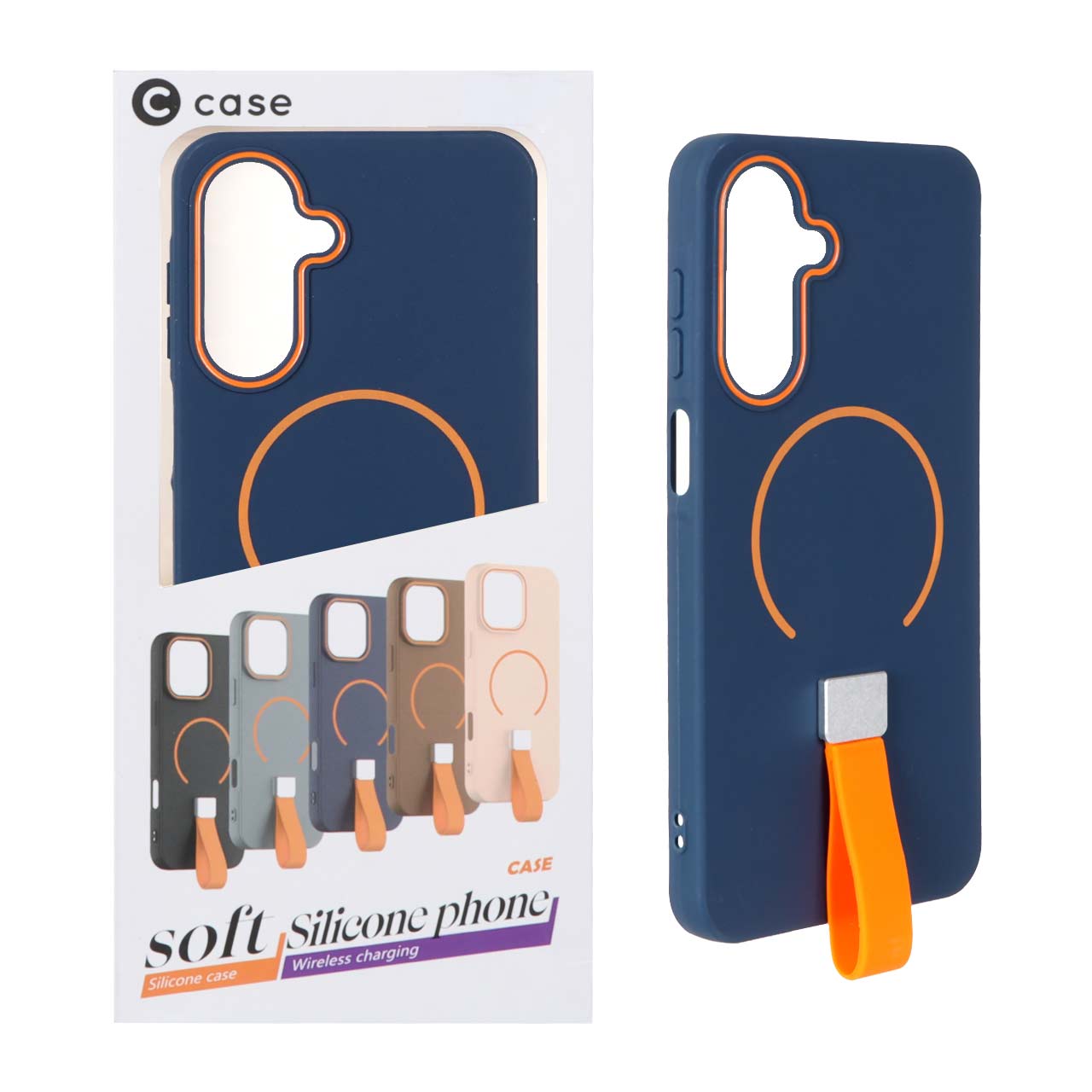 1474018 قاب C Case فینگربند سیلیکونی Magsafe مدل Samsung Galaxy A26 - سرمه ای (پک دار) - تصویر 1