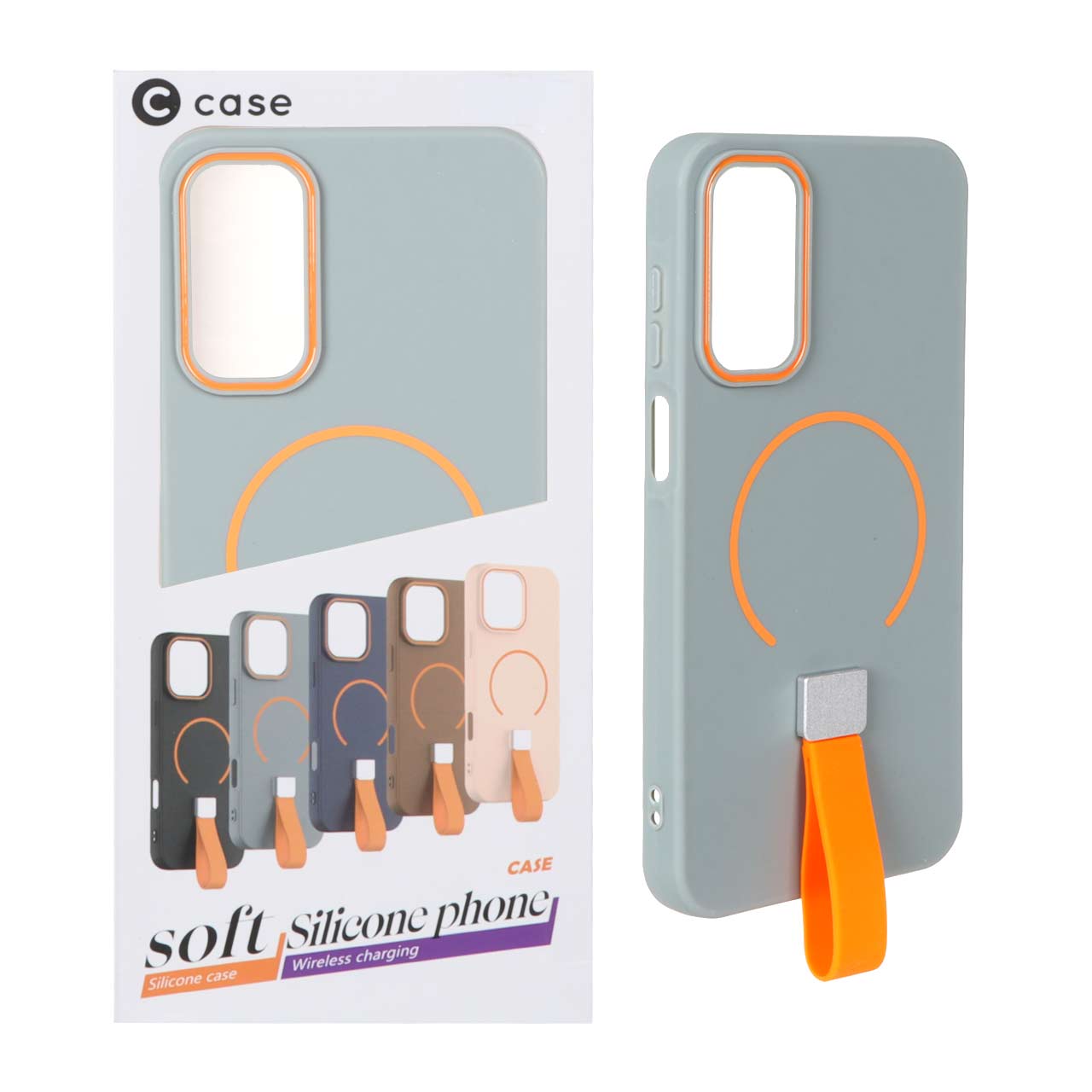 قاب C Case فینگربند سیلیکونی Magsafe مدل Samsung Galaxy A15 - طوسی (پک دار) قاب C Case فینگربند سیلیکونی Magsafe مدل Samsung Galaxy A15 - طوسی (پک دار) - تصویر 1