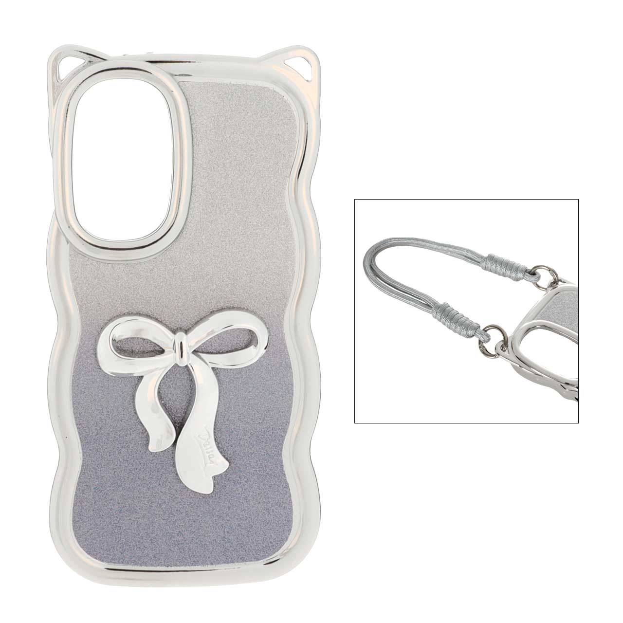 1480400 قاب کنگره ای اکلیلی پاپیون دار با بند مچی Samsung Galaxy A56 / A36 - بنفش - تصویر 1