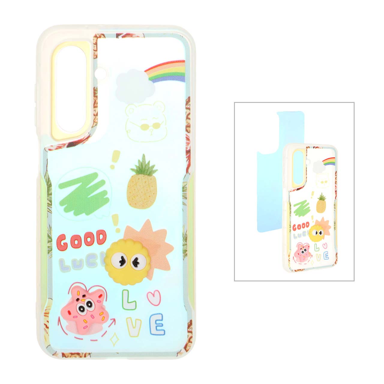 1480656 قاب ژله ای هولوگرامی عروسک برجسته دور مات Samsung Galaxy A26 - طرح 89 - تصویر 1