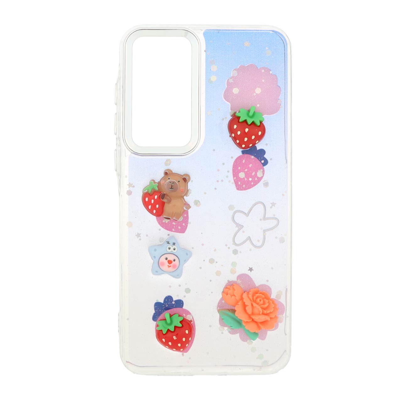 1487946 قاب اکلیلی رزینی عروسک برجسته لنز کروم Samsung Galaxy A55 - طرح 150 - تصویر 1