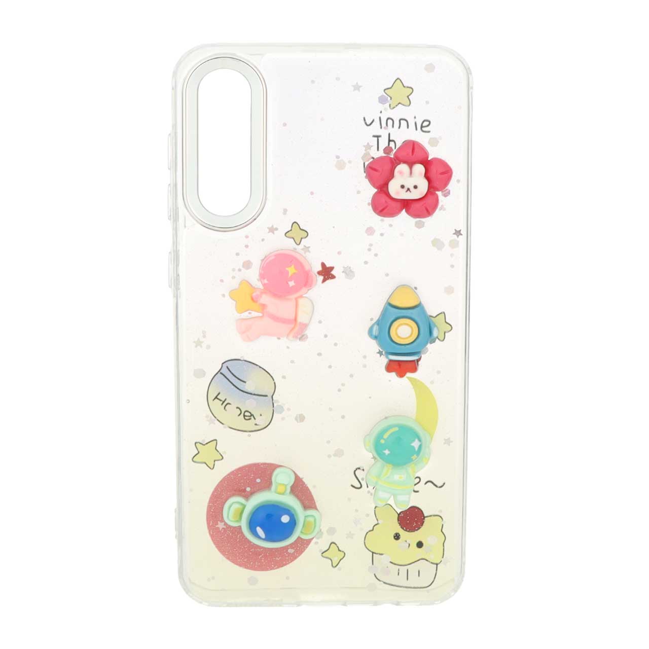 1487960 قاب اکلیلی رزینی عروسک برجسته لنز کروم Samsung Galaxy A50 / A50s / A30s - طرح 157 - تصویر 1