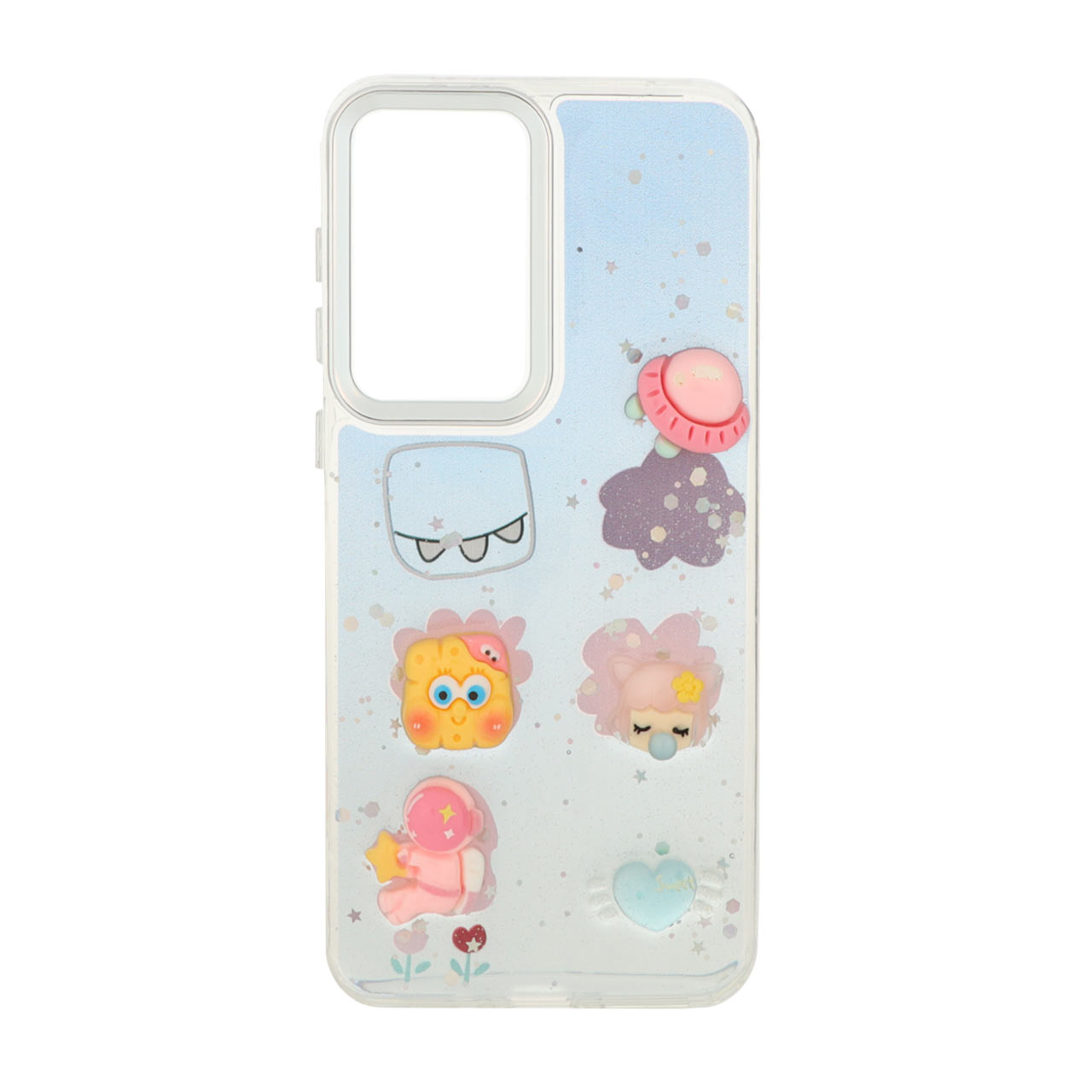 1488120 قاب اکلیلی رزینی عروسک برجسته لنز کروم Samsung Galaxy A56 / A36 - طرح 237 - تصویر 1