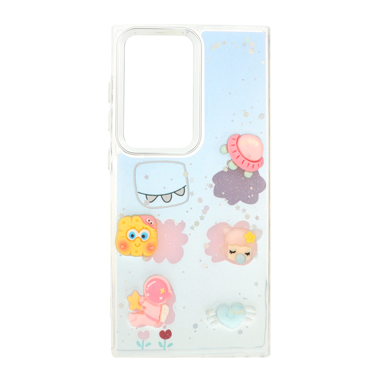 1488158 قاب اکلیلی رزینی عروسک برجسته لنز کروم Samsung Galaxy S24 Ultra - طرح 256 - تصویر 1