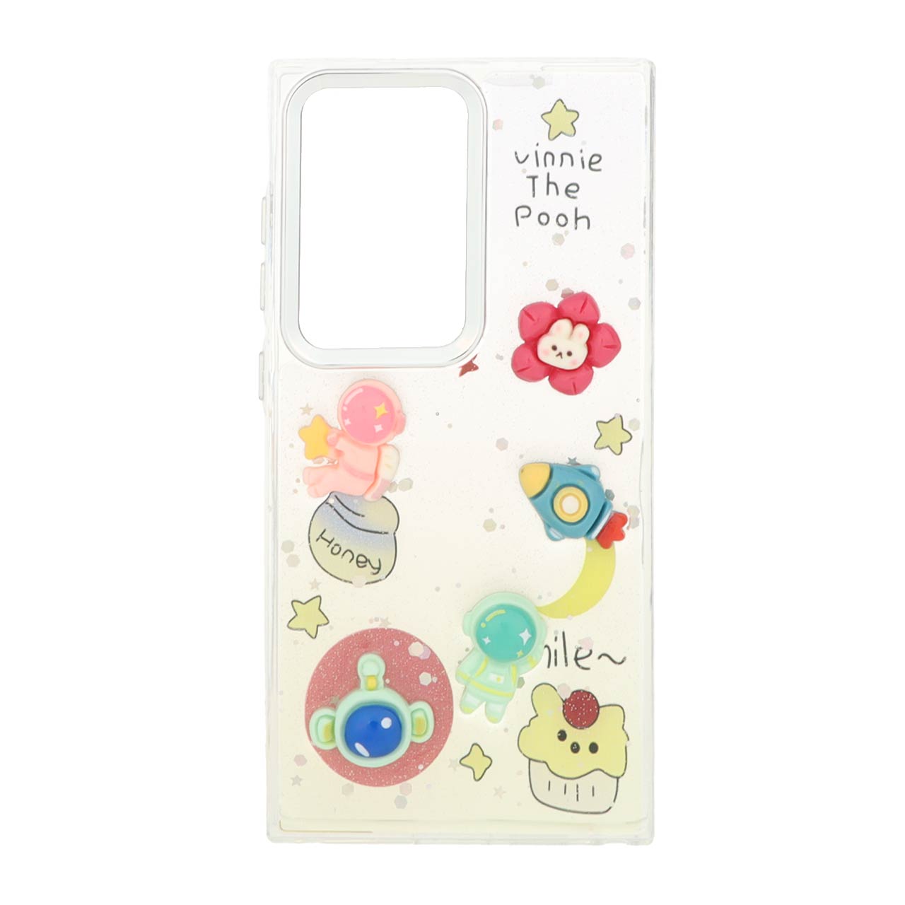 1488166 قاب اکلیلی رزینی عروسک برجسته لنز کروم Samsung Galaxy S24 Ultra - طرح 260 - تصویر 1