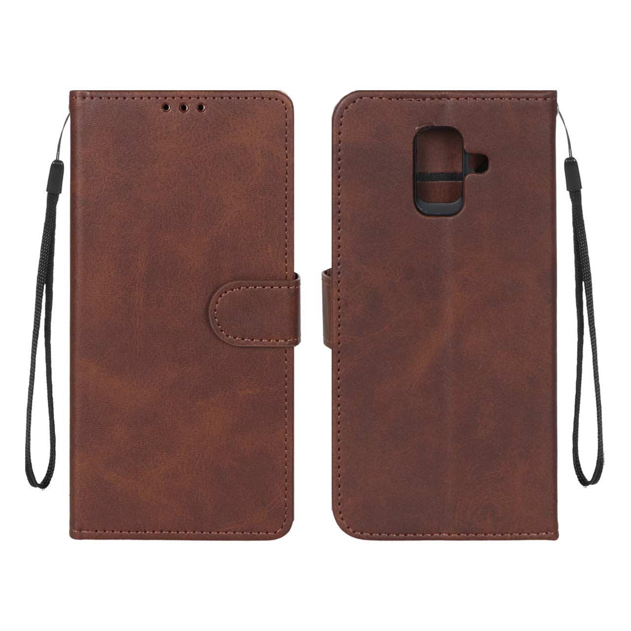 1490584 کیف موبایل مگنتی درجه یک MNC مدل Samsung Galaxy A6 - قهوه ای - تصویر 1