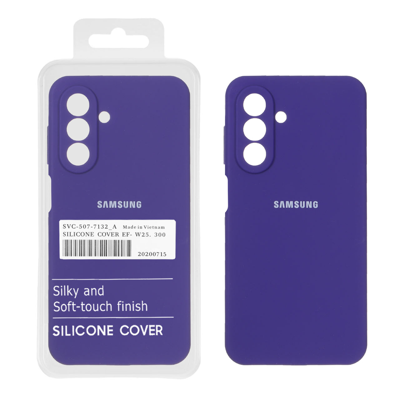 1491402.jpg قاب سیلیکونی پاک کنی اورجینال درجه یک Samsung Galaxy A26 - بنفش تیره (پک دار) - تصویر 1