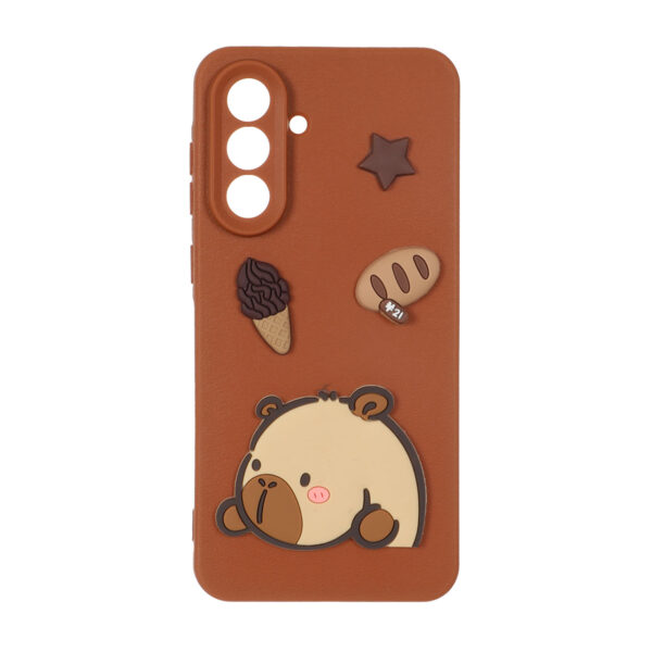 قاب Texture عروسک خمیری محافظ لنزدار Samsung Galaxy A56 / A36 - طرح 142